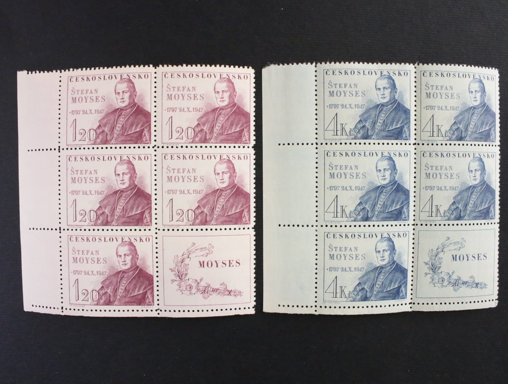 zn. č. 460-461 VK-4, 150. výročí narození Š. Moysese