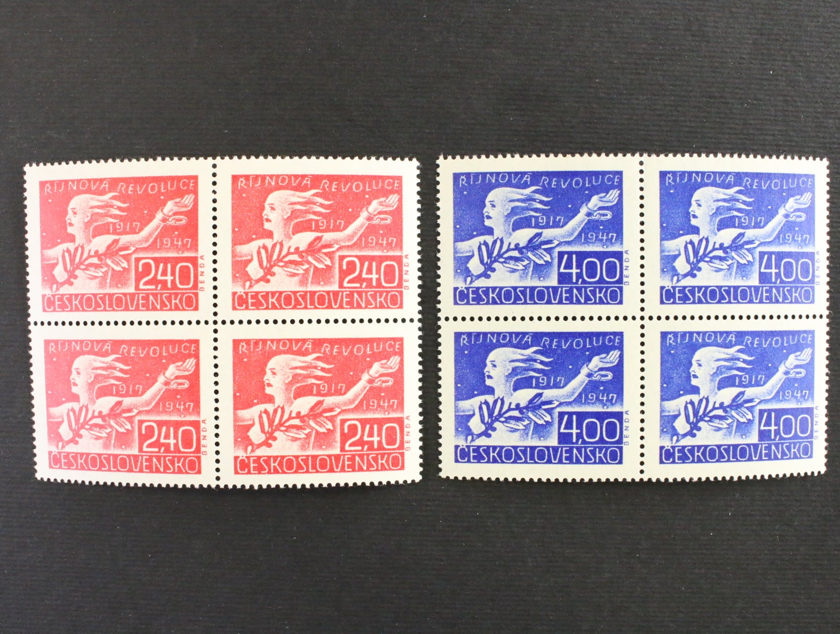 zn. č. 462-463 ve čtyřbloku, 30 výročí VŘSR