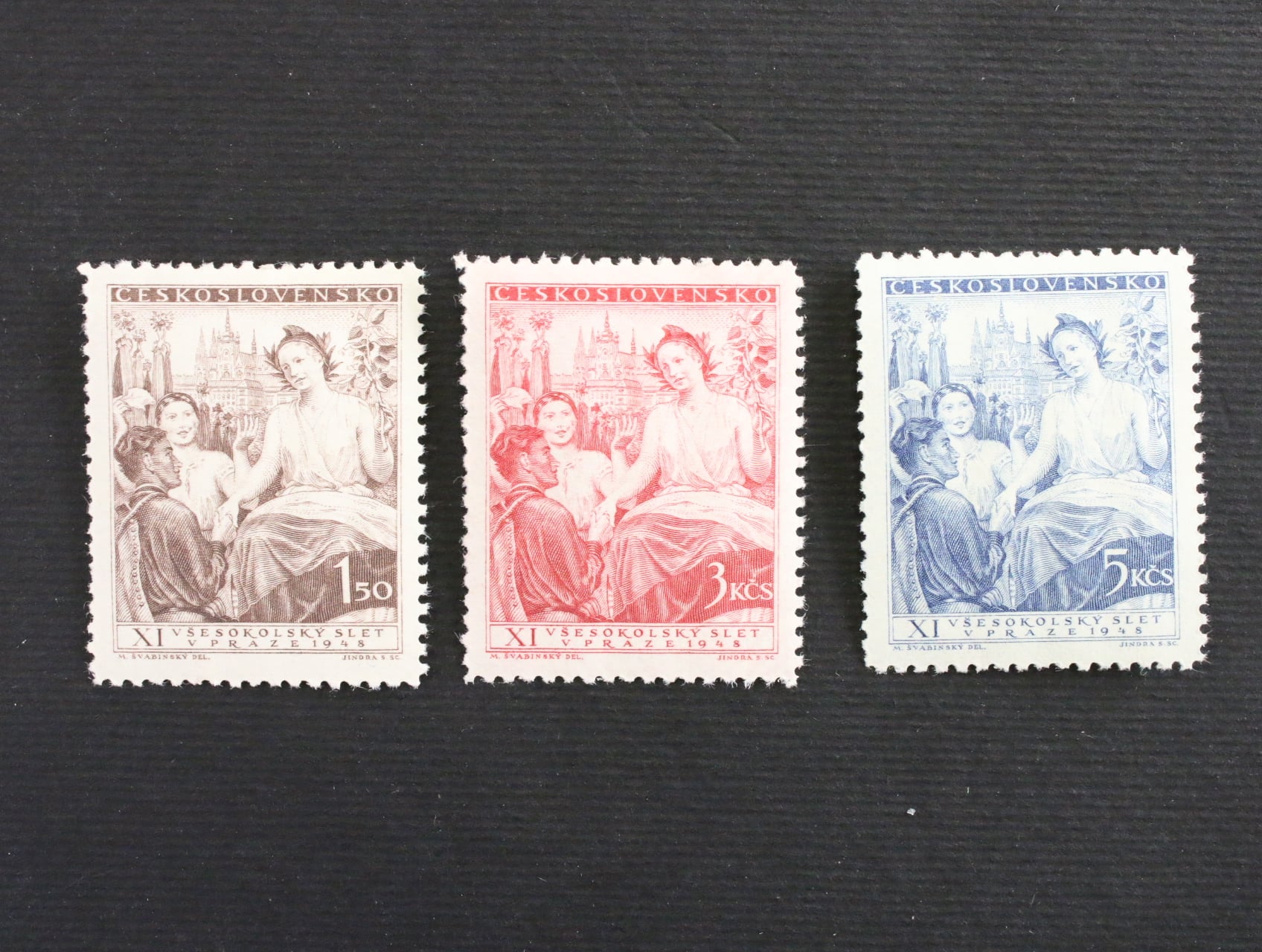 zn. č. 467-469, XI. všesokolský slet v Praze