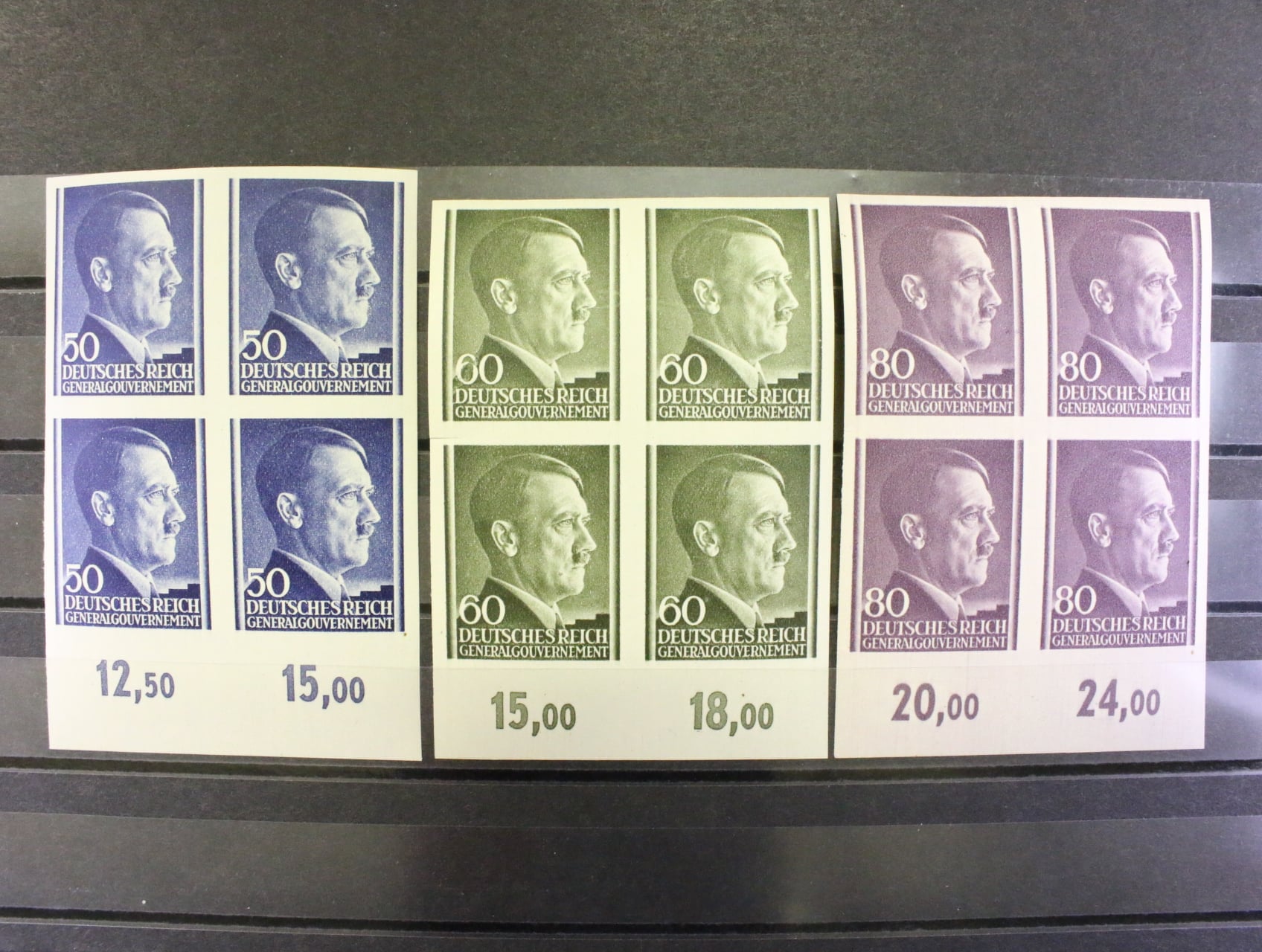 zn. Mi. č. 110-112 ve čtyřbloku, 1943