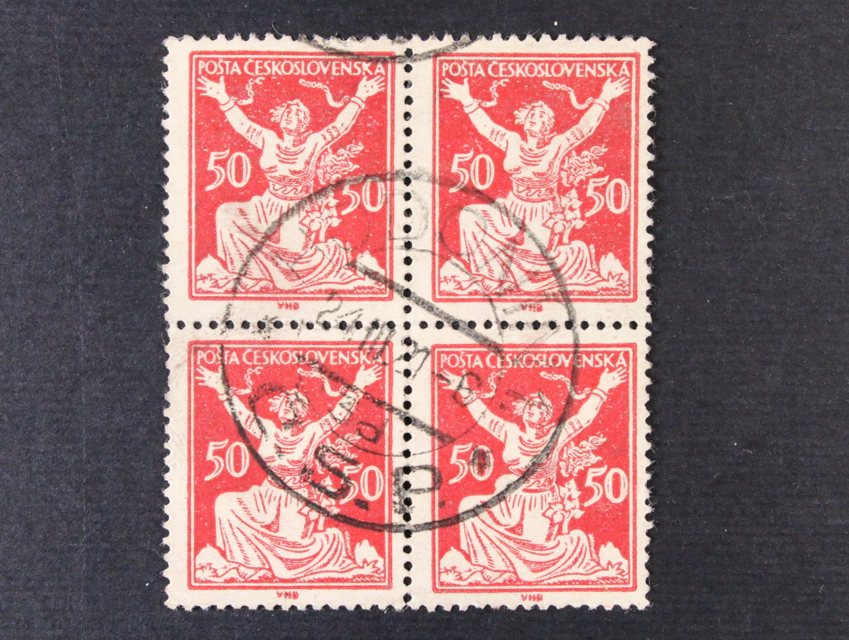Zn. č. 155 DV (vajíčko), čtyřblok