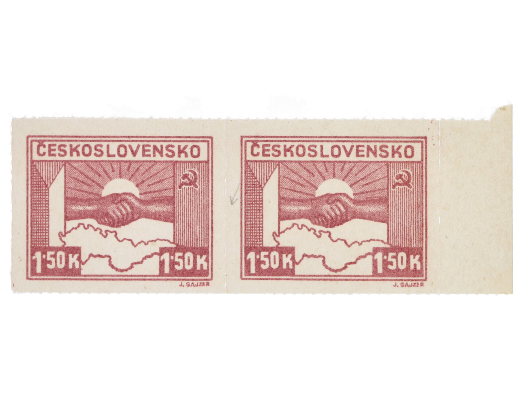 353 2 páska, 1x vynechaný perf. otvor