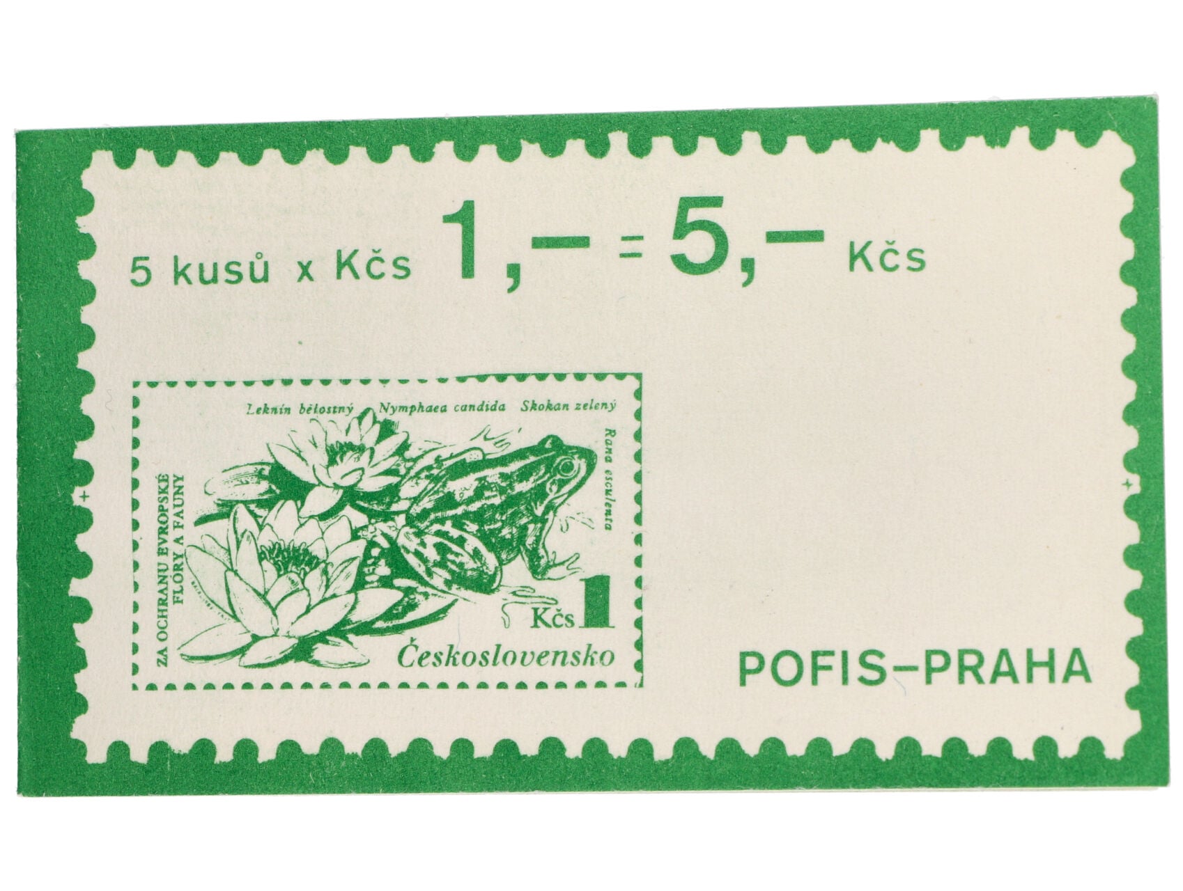 Známkový sešítek ZS-22