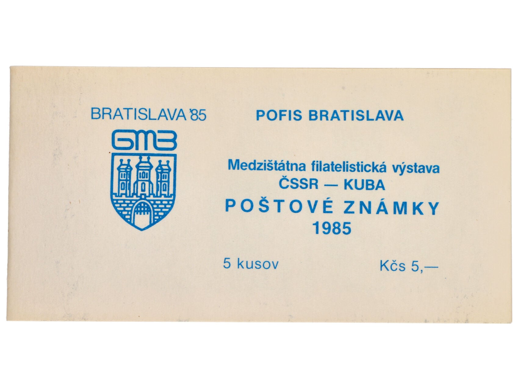 Známkový sešítek ZS-30