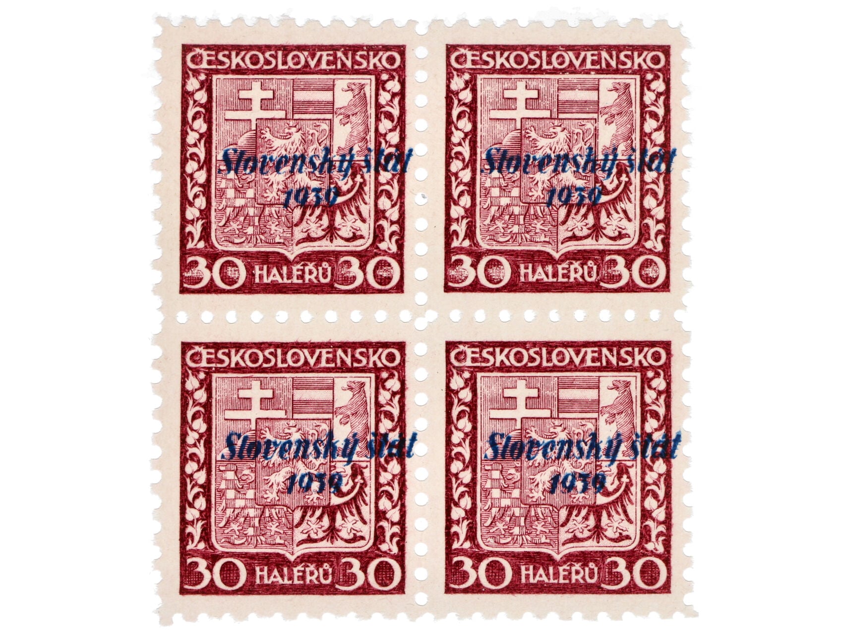 Zn. 6 4-blok VPP, posun přetisku doprava