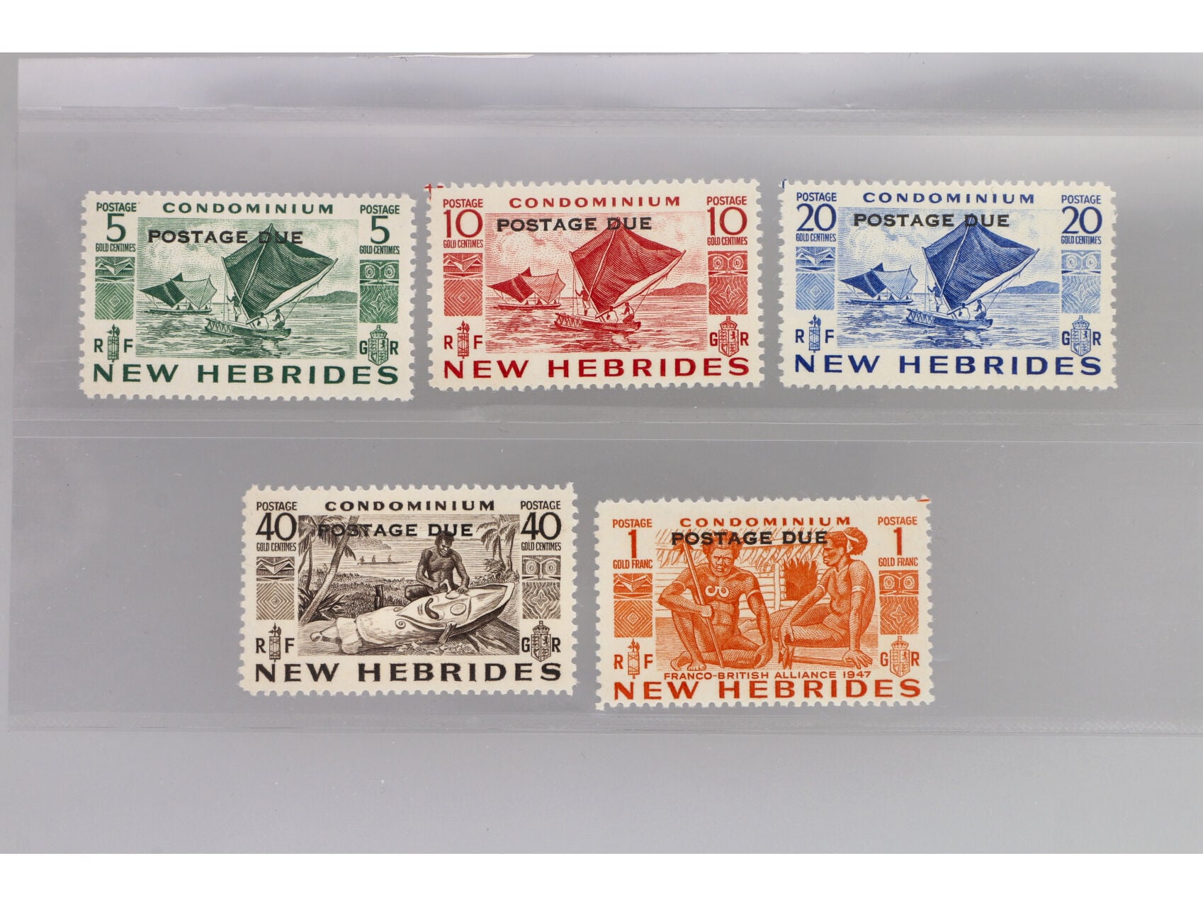 New Hebrides - Zn. SG. č. D11 - 15