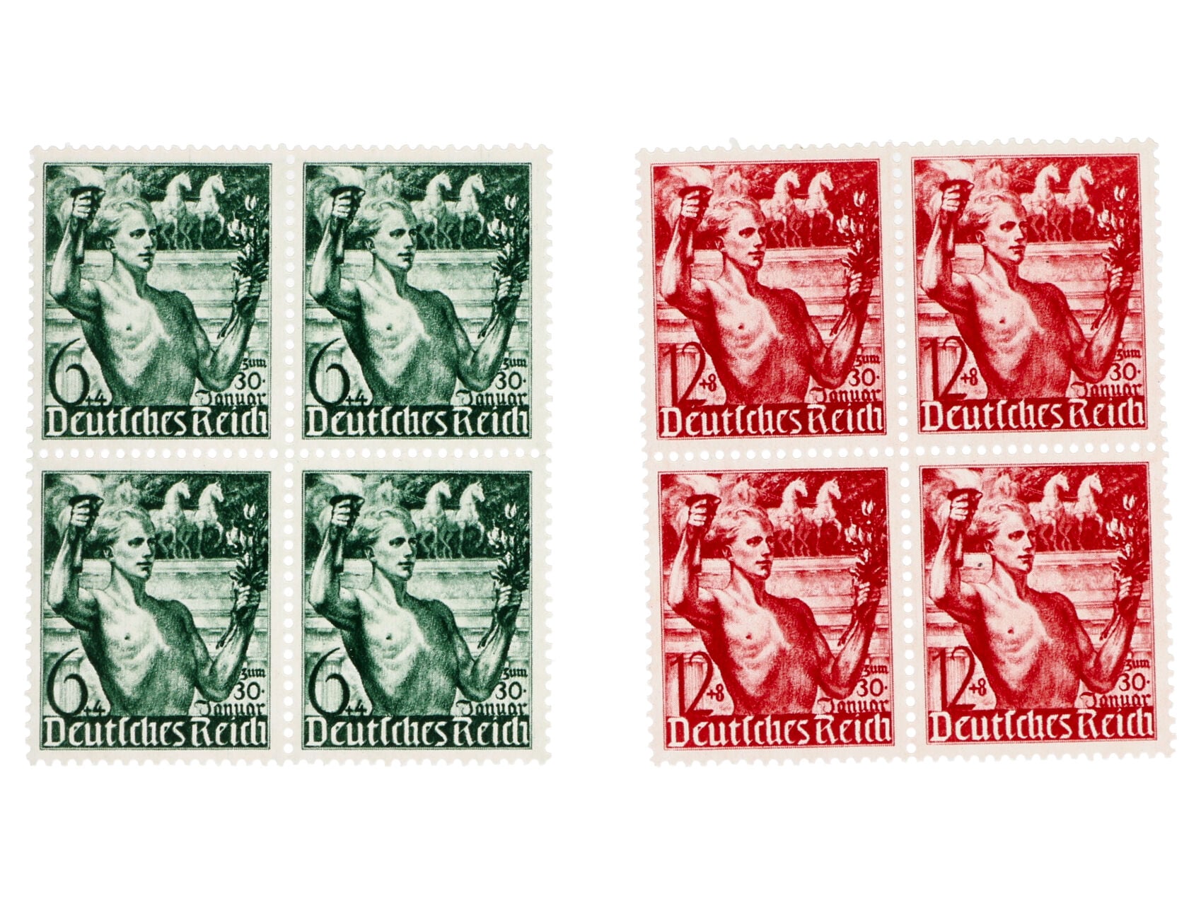 Zn. Mi. č. 660 - 661, čtyřbloky