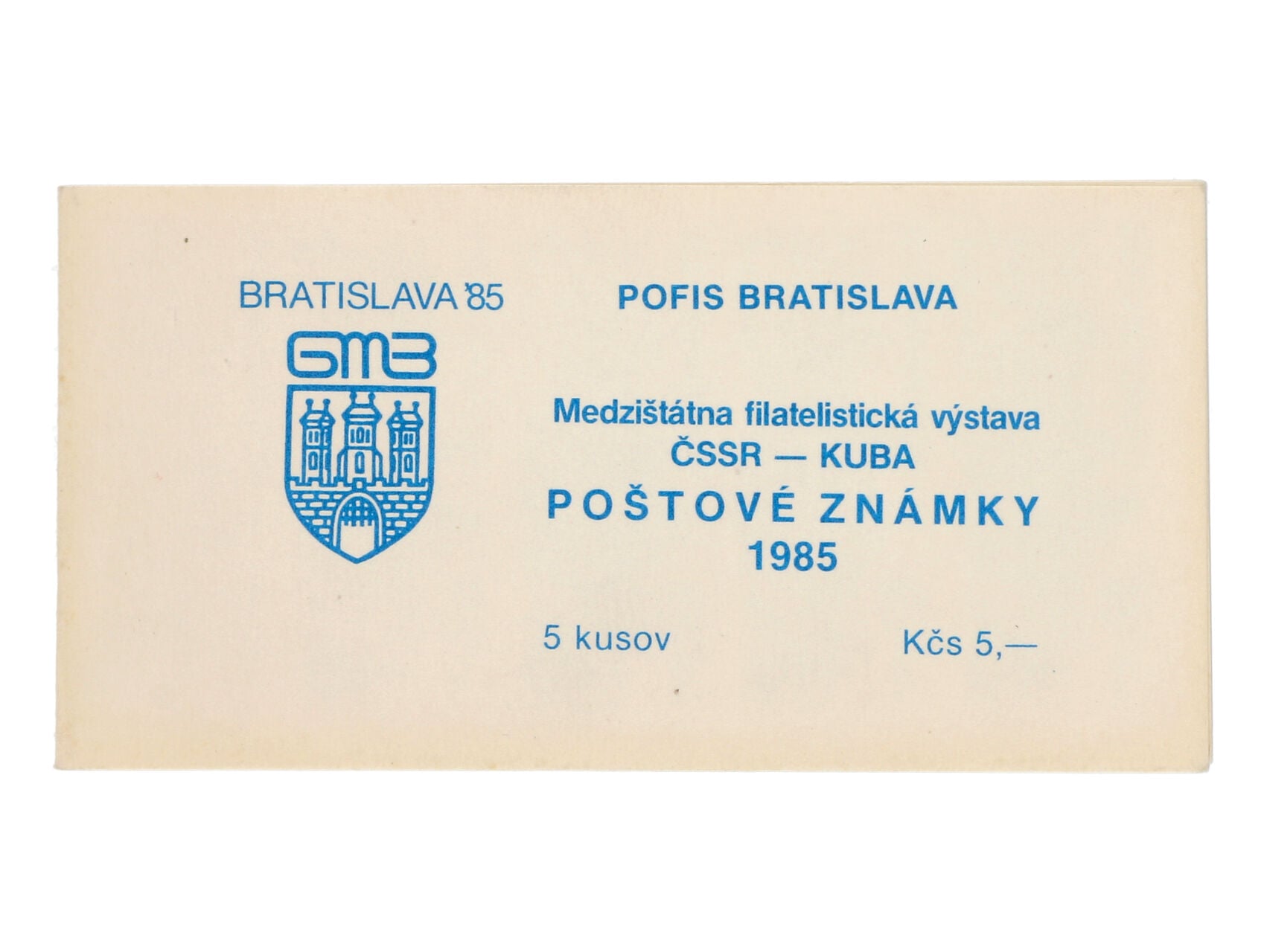 Známkový sešítek ZS-30