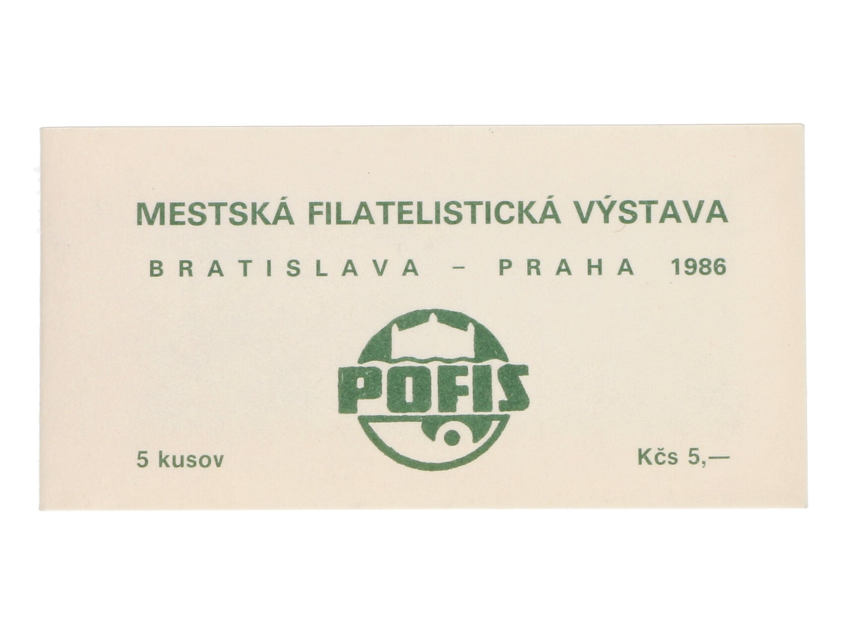 Známkový sešítek ZS-42