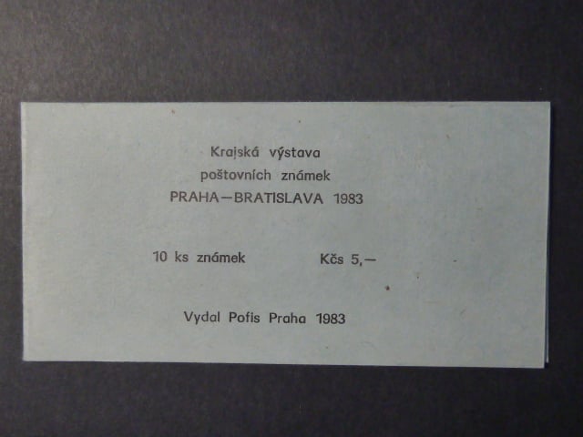 Známkový sešítek ZS-20 s 10x zn. č. 2574
