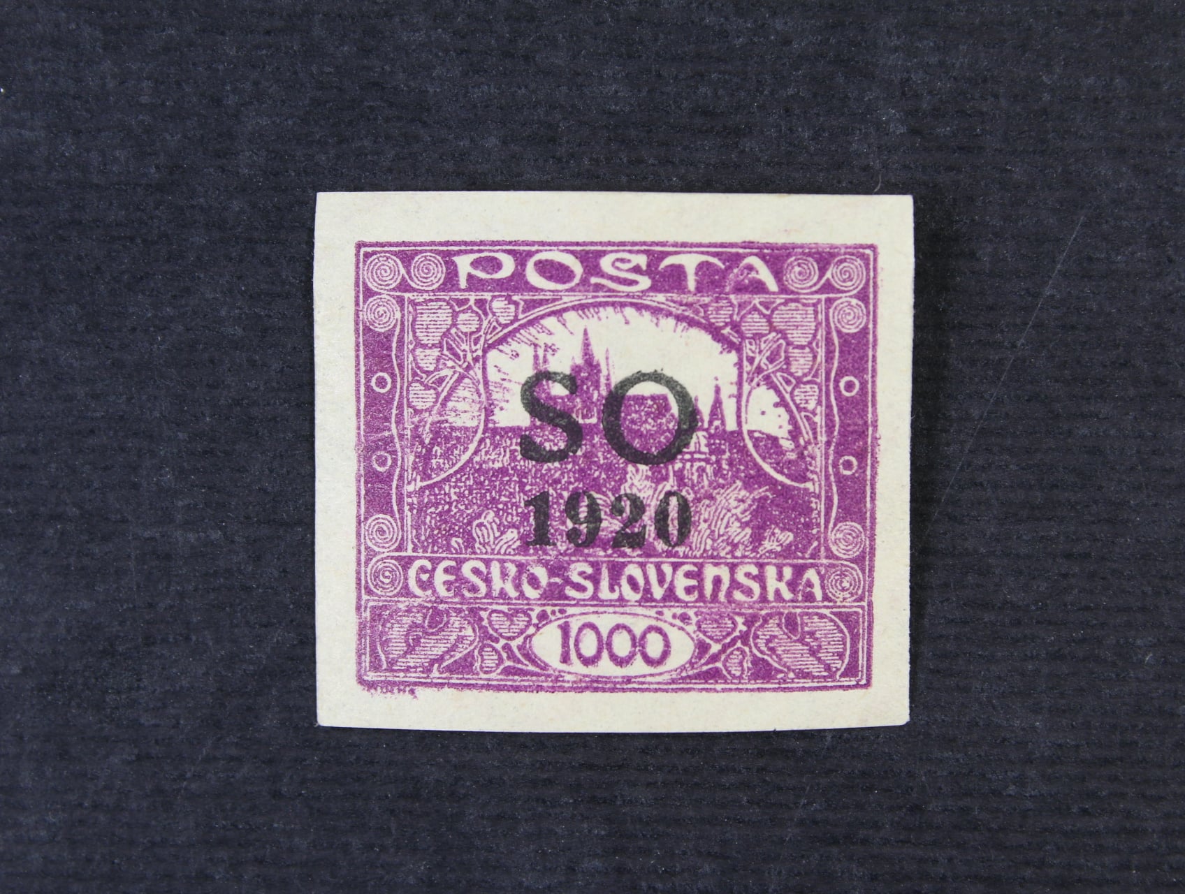 zn. č. SO23a) černý přetisk, zk. Lešetický