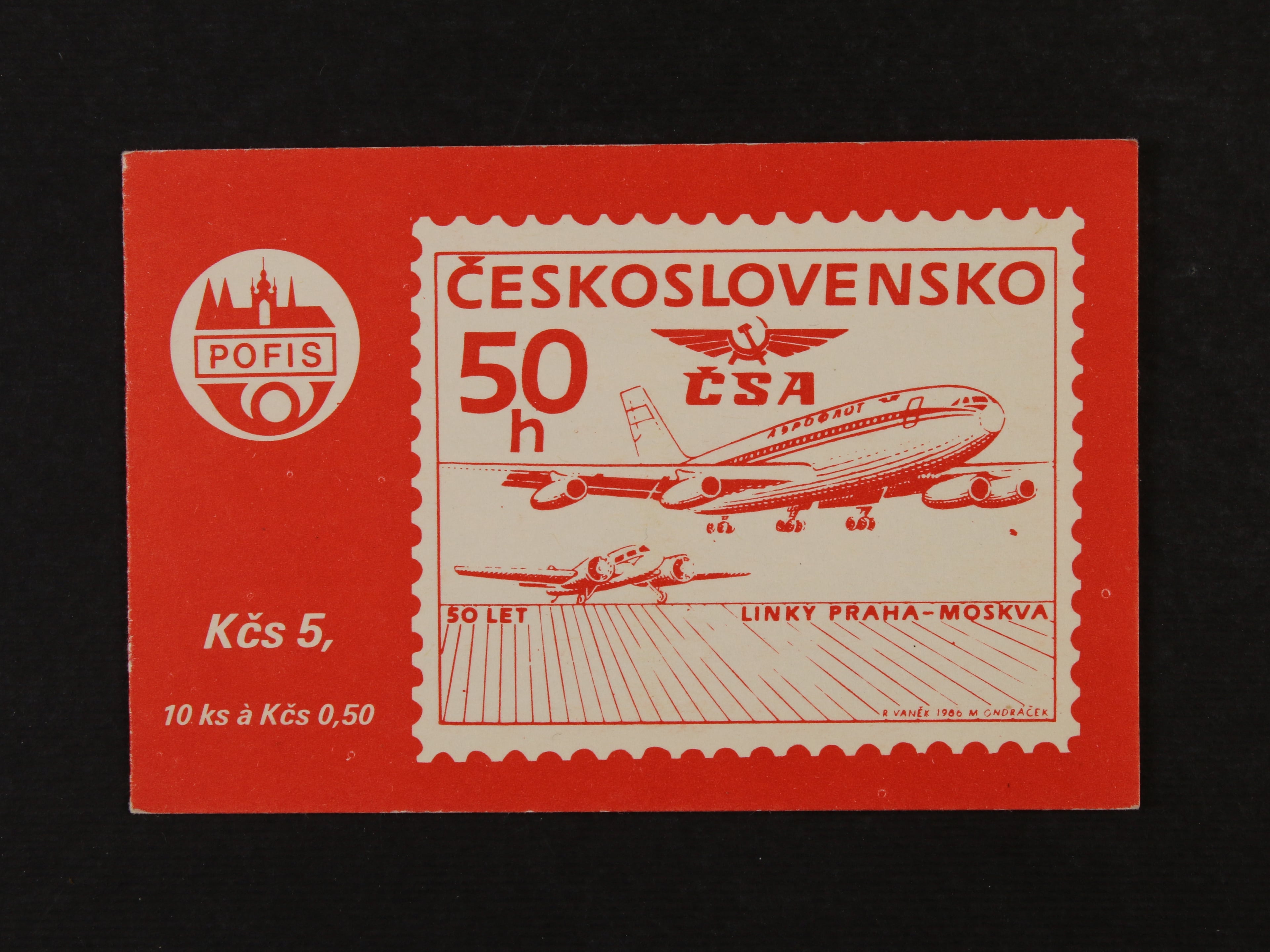 Známkový sešitek ZS53 b) červená