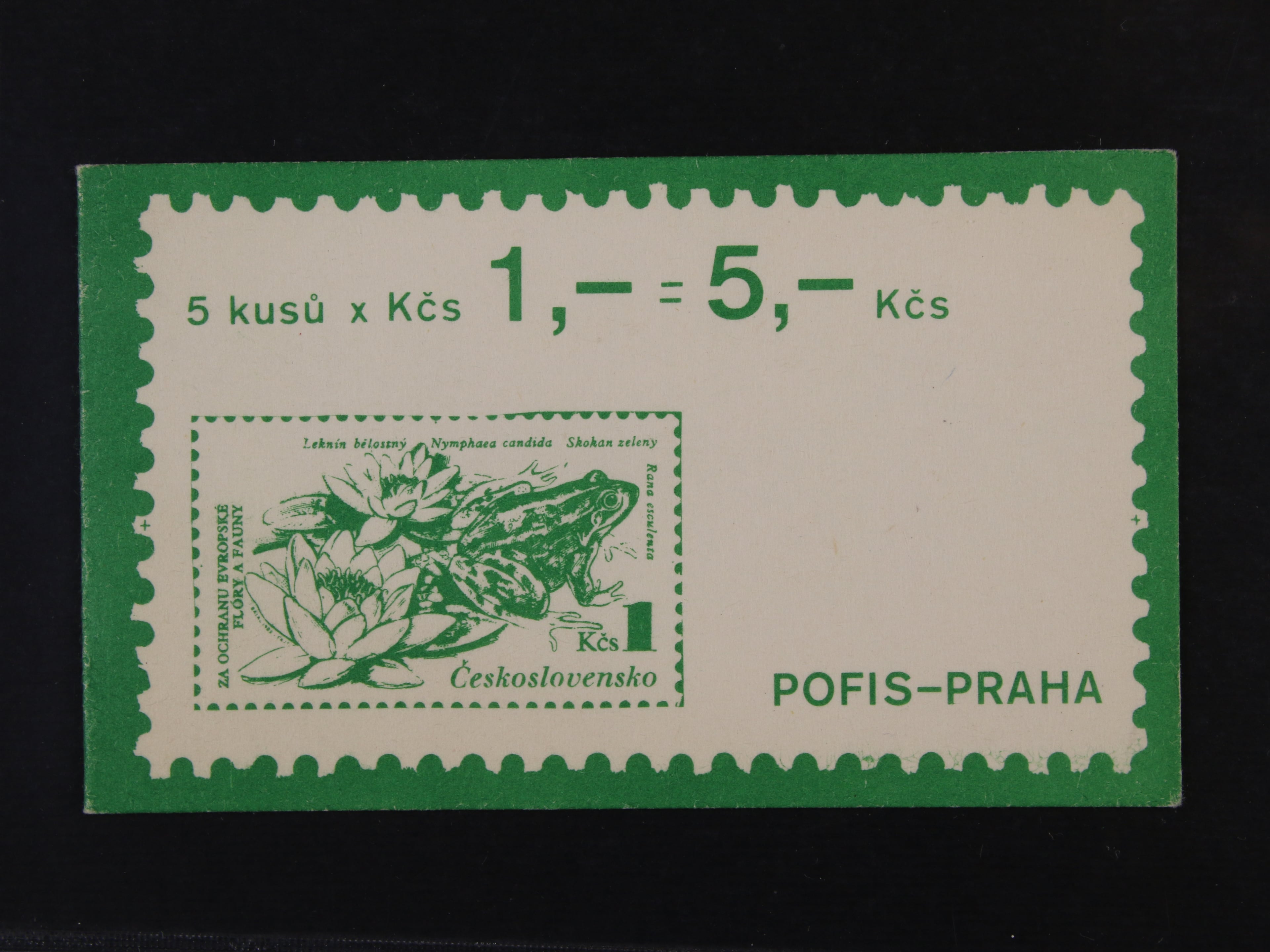 Známkový sešitek ZS22 a) zelená
