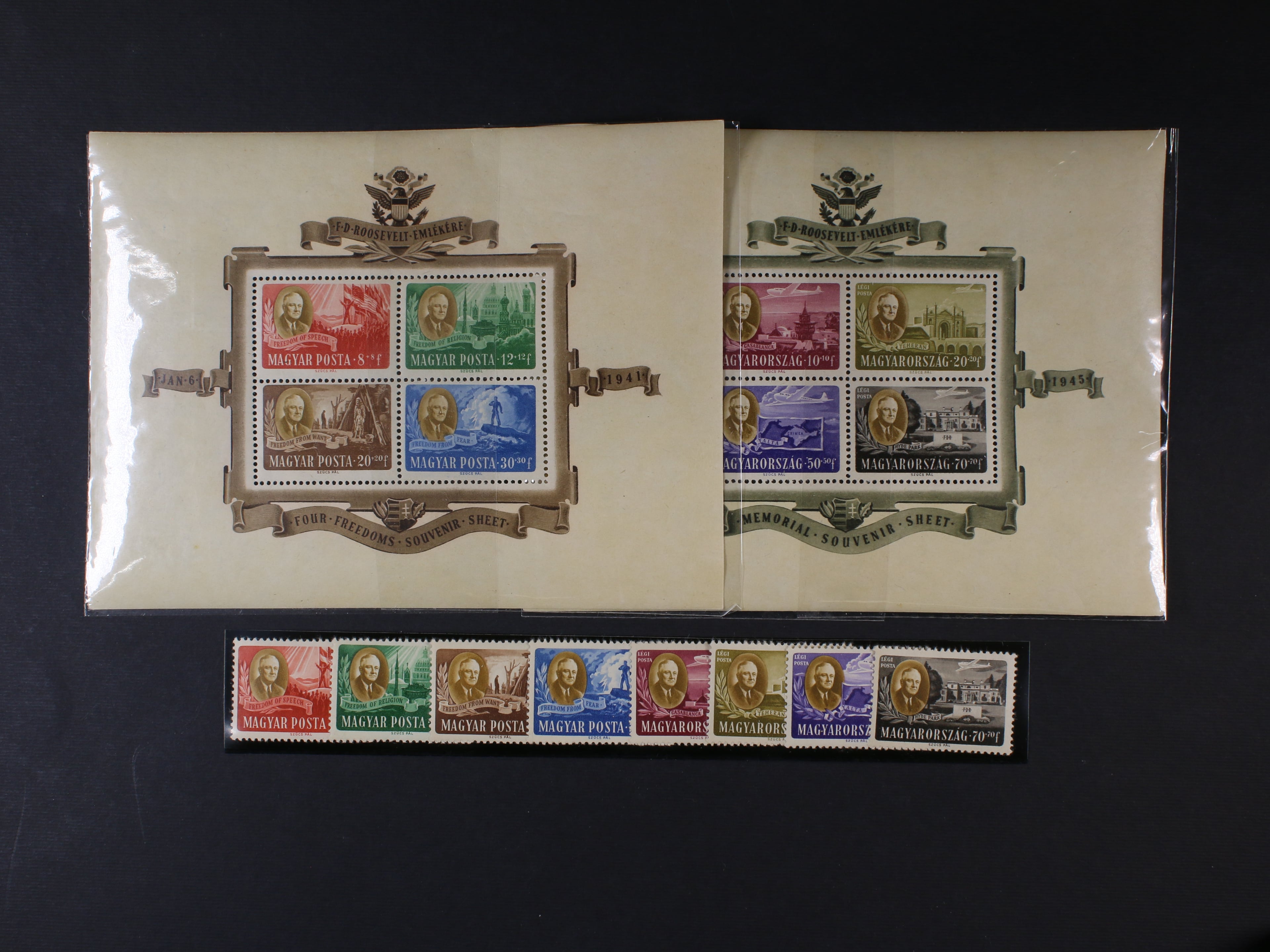 zn. Mi. č. 985 - 92 + Bl. Mi. 10, Bl. Mi. 11, 240 EUR