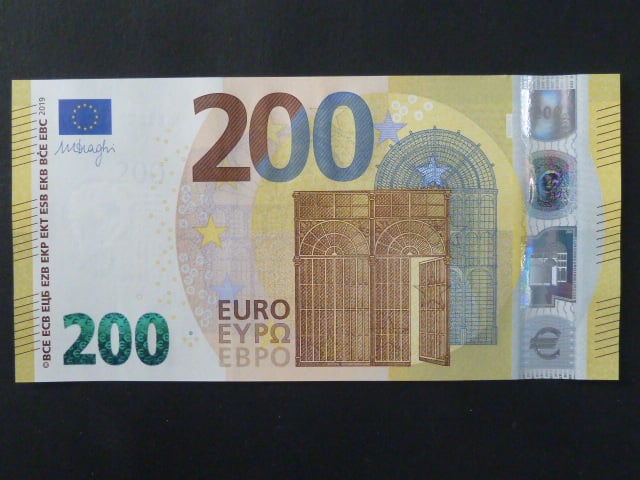 200 Euro 2019 s.UD, Francie podpis Mario Draghi, U001