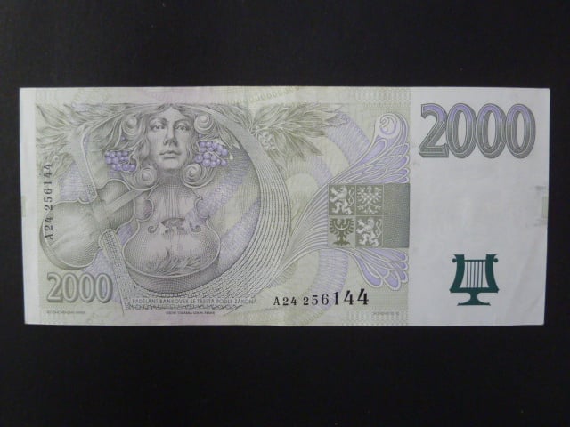 2000 Kč 1996 série A 24, Ba. CZ16, Pi.16