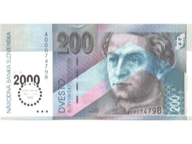 200 Sk 1.8.1995 s. A (2000), přítisk Bi-milénium, Pi. 37