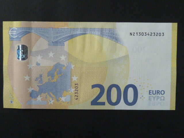 200 Euro 2019 s.NZ, Rakousko podpis Mario Draghi, N001