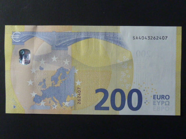 200 Euro 2019 s.SA, Itálie podpis Mario Draghi, S004