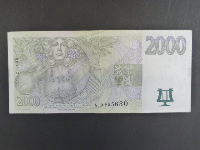 2000 Kč 1996 série A 10, Ba. CZ16, Pi.16