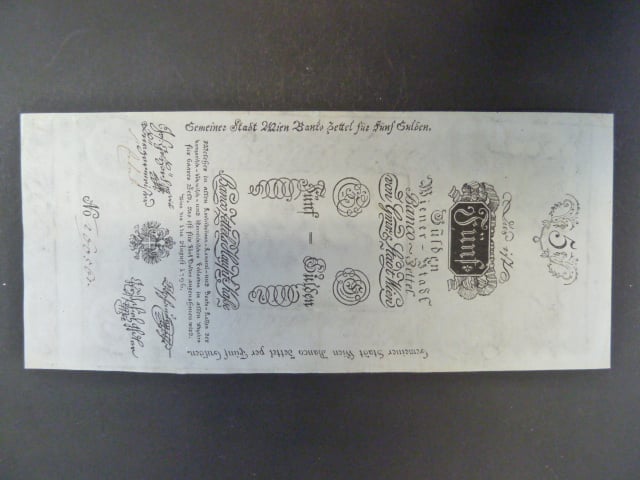 5 Gulden 1.8.1796, Ri. 23, mimořádný stav
