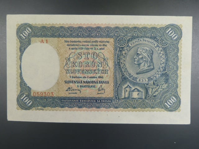 100 Ks 7.10.1940 II.vydání, série A 1