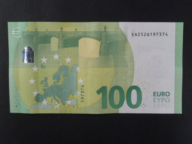 100 Euro 2019 s.EA, Slovensko podpis Mario Draghi, E005