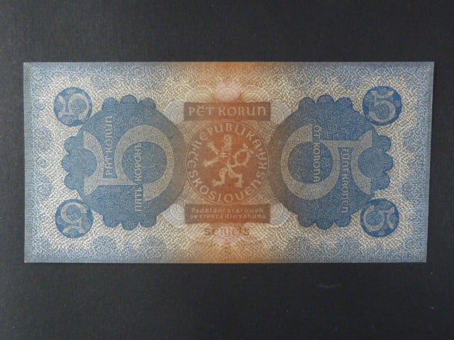 5 Kč 28.9.1921, serie 5