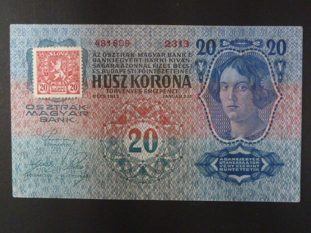 20 K 2.1.1913, Kolkovaná, I. vydání