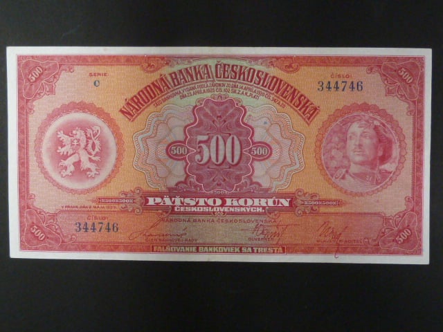 500 Kč 2.5.1929 série C, Ba. 23c