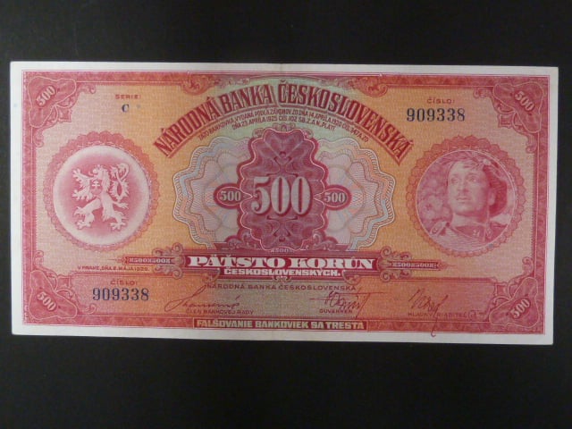 500 Kč 2.5.1929 série C, Ba. 23c