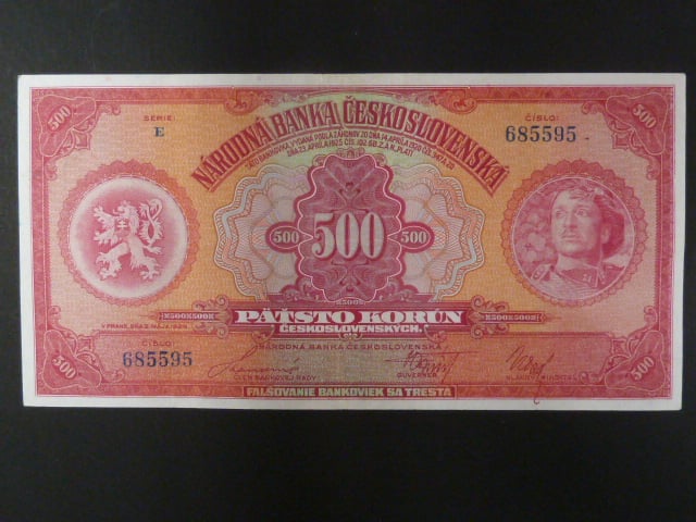 500 Kč 2.5.1929 série E, Ba. 23c