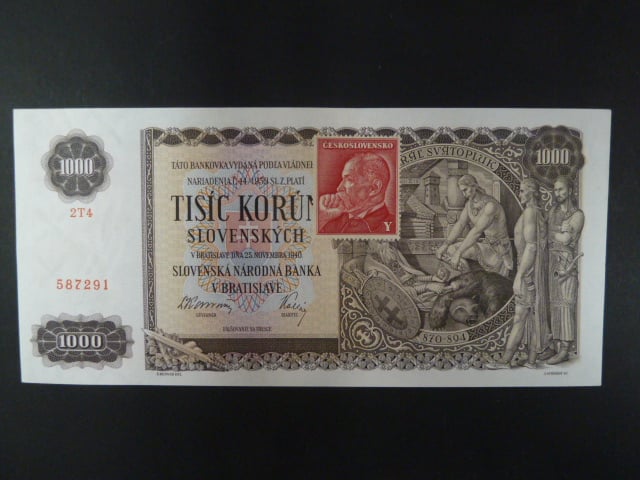 1000 Ks 25.11.1940, kolkovaná série 2T4