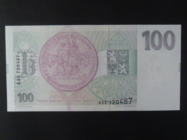 100 Kc 1993 s. A 35, Baj. CZ 5