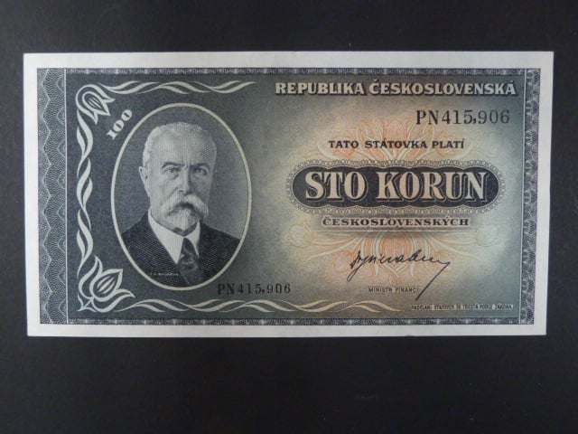 100 Kčs 1945 série PN