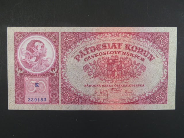 50 Kč 1.10.1929, serie K