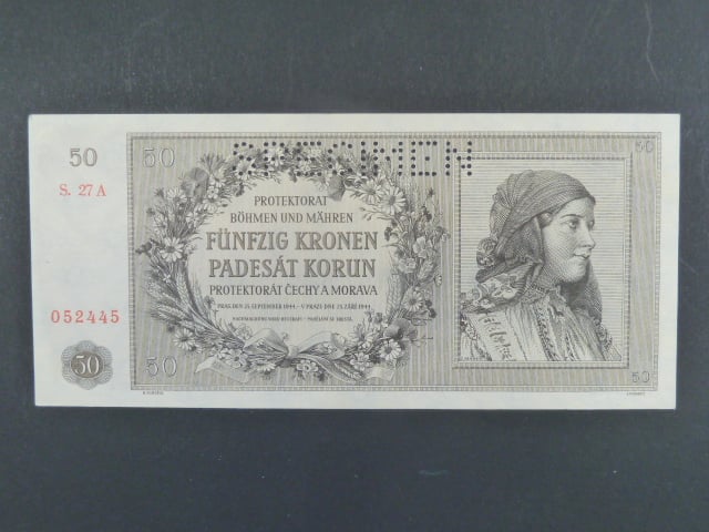 50 K 25.9.1944 série 27 A perf. SPECIMEN