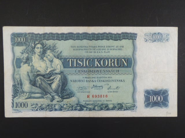 1000 Kč 25.5.1934, série R