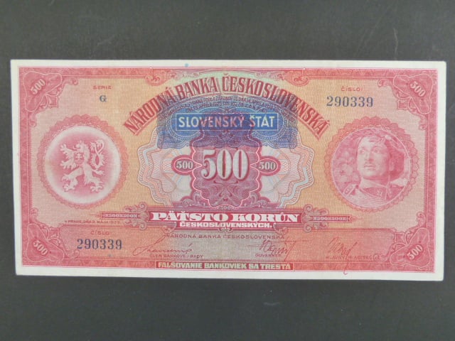 500 Ks 1929/1939 s přetiskem série G