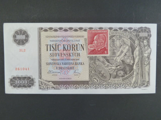 1000 Ks 25.11.1940, kolkovaná série 3L2