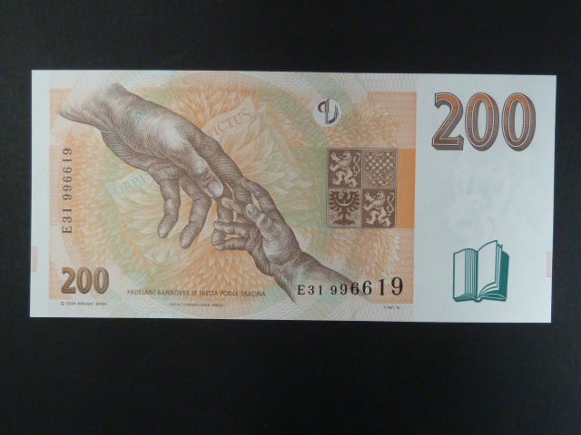 200 Kč 1998 s. E 31, Baj. CZ 20, Pi. 19