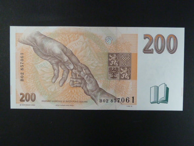 200 Kč 1996 s. B 02, Baj. CZ 14, Pi. 13