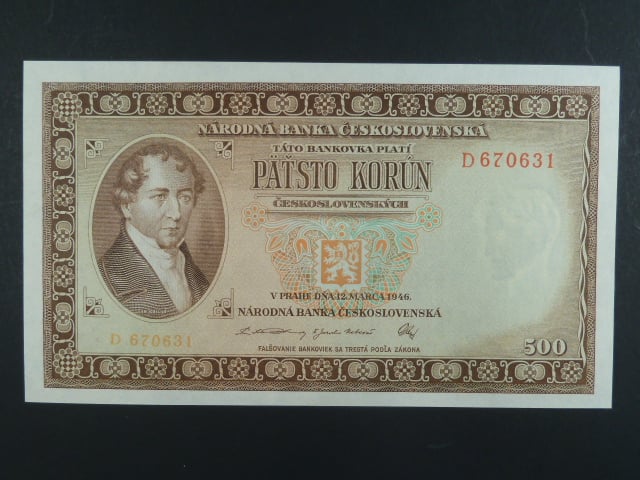 500 Kčs 12.3.1946 série D