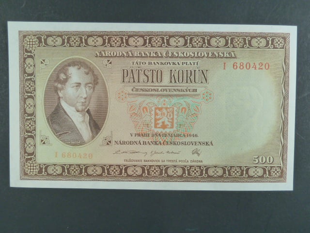 500 Kčs 12.3.1946 série I
