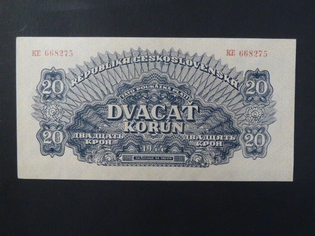 20 K 1944 série KE, číslovač 8