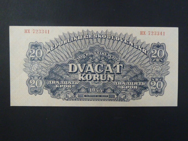 20 K 1944 série HX, číslovač 8