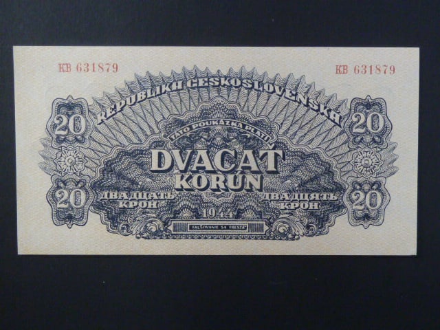 20 K 1944 série KB, číslovač 8