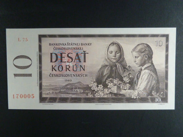 10 Kčs 1960 s. L 75