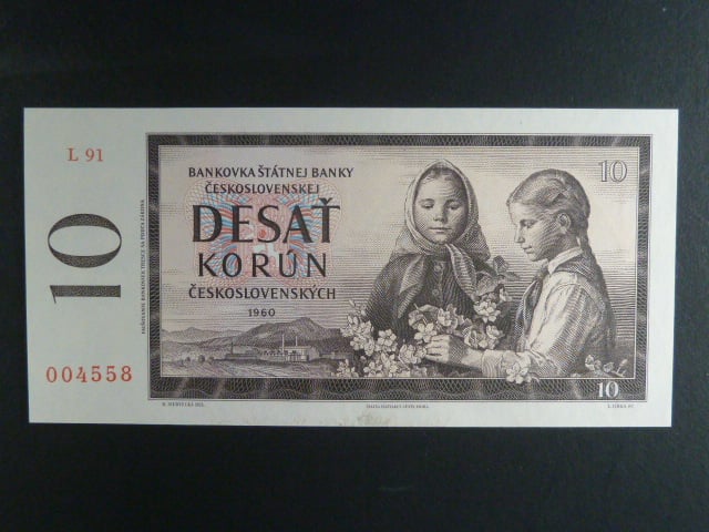 10 Kčs 1960 s. L 91