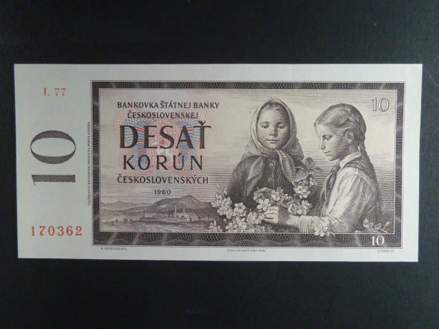 10 Kčs 1960 s. L 77